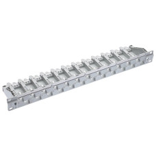 Патч панел 24xRJ45 екраниран Cat.5/6, 19" 1U, незареден