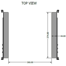 19” 1U Телескопични монтажни шини за оборудване. 2mm стомана, MR.LDS4060.ZN