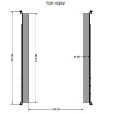 19” 1U Телескопични монтажни шини за оборудване. 2mm стомана, MR.LDS6090.ZN