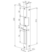 Дълга ъглова челна планка F101/F102/F103/F104