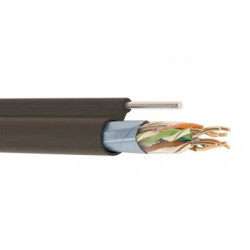 (Z11442-AP) Мрежов кабел за външно полагане с носещо CAT 5e F/UTP 4x2x24 AWG, 250m