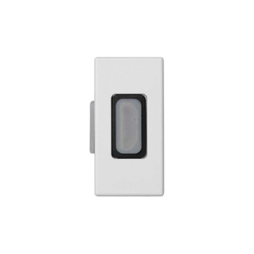 K45 HDMI конектор тип А – женски, бял 22.5 x 45 мм