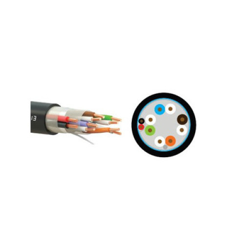Кабел Cat.5e FTP с HDPE изолация и захранване