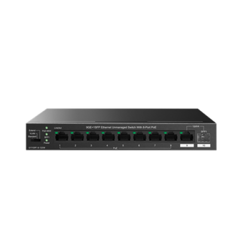 Суич 9GE+1SFP с 8-Port PoE