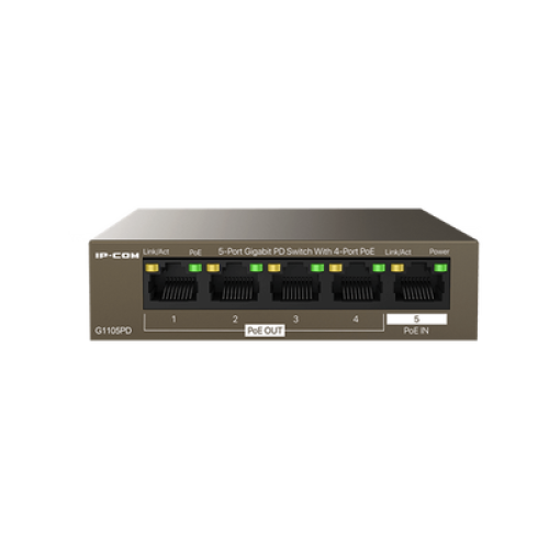 Суич 5-Port Gigabit PD Switch With 4-Port PoE, G1105PD