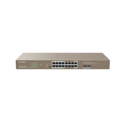 Суич 16 Port Gigabit + 2*SFP Unmanaged PoE G1118P-16-250W Суич 16 Port Gigabit + 2*SFP Unmanaged PoE G1118P-16-250W
