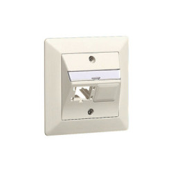 Розетка FM 88x88 mm 2x1 порта, незаредена, вграден монтаж, IP20