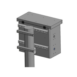 Комплект планки за монтаж на IP кутии към стълб 155 mm, хексагон, KLPS155