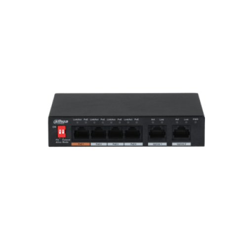 Суич PoE 6-портов PFS3006-4ET-60-V2