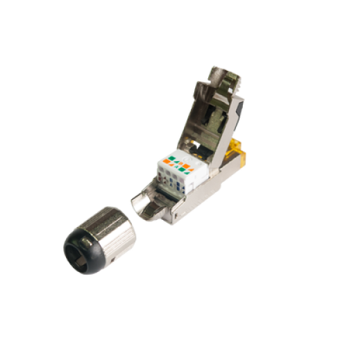 RJ45/8P8C конектор за кабел FTP Cat.8 1600-2000 MHz, NMC-RJ88SI2-NT-MT RJ45/8P8C конектор за кабел FTP Cat.8 1600-2000 MHz, NMC-RJ88SI2-NT-MT