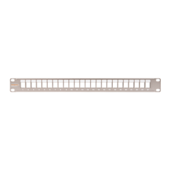 UTP/STP Пач панел 24 порта, Празен, Snap-in тип, 1U NMC-RP24-BLANK-1U-MT