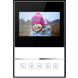Вътрешно домофонно тяло с 4.3” TFT LCD дисплей, T-IS04-W