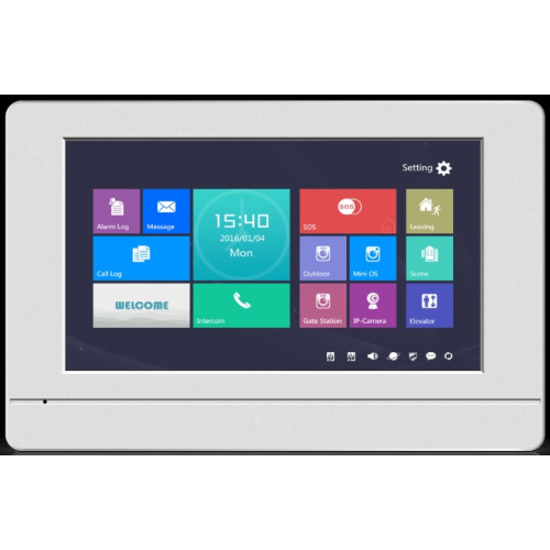 IP Вътрешно домофонно тяло с 7.0” TFT LCD капацитивен Touch дисплей, H-IS10-W IP Вътрешно домофонно тяло с 7.0” TFT LCD капацитивен Touch дисплей, H-IS10-W
