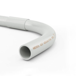 L-съединение за гофрирани и твърди тръби MEDIFLEX и MEDISOL Ø20, MEDISOL BEND Φ20 L-съединение за гофрирани и твърди тръби MEDIFLEX и MEDISOL Ø20, MEDISOL BEND Φ20