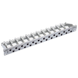 Патч панел 24xRJ45 Real 10 - екраниран Cat.6, 19