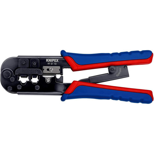 KNIPEX Инструмент за кримпване на: 6- и 8-пинови конектори, K975110 KNIPEX Инструмент за кримпване на: 6- и 8-пинови конектори, K975110
