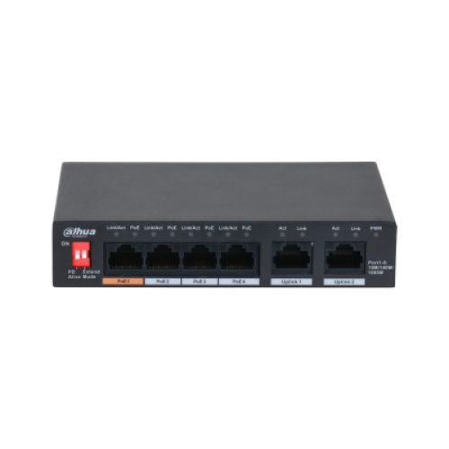 Суич Gigabit PoE 6 портов, PFS3006-4GT-60-V2