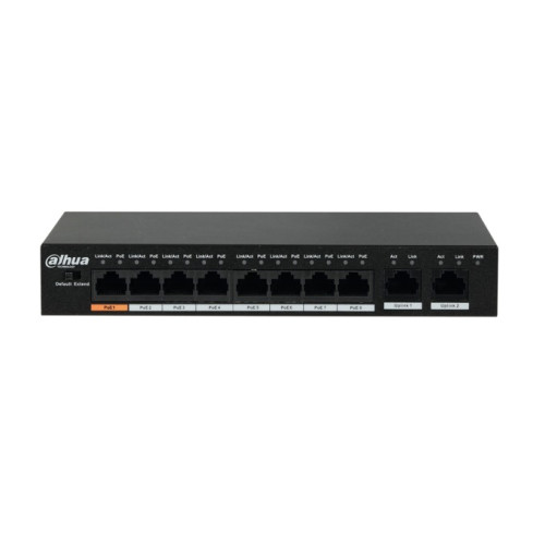10-портов Layer 2 POE суич, PFS3010-8ET-96-V2