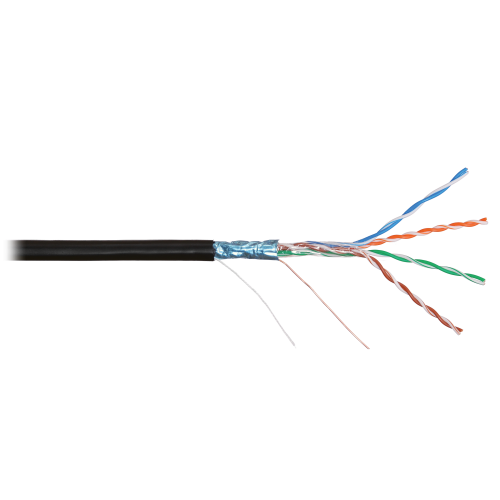 F/UTP усукана двойка кабел Cat.5e UV PE външен монтаж, NKL 4700B-BK
