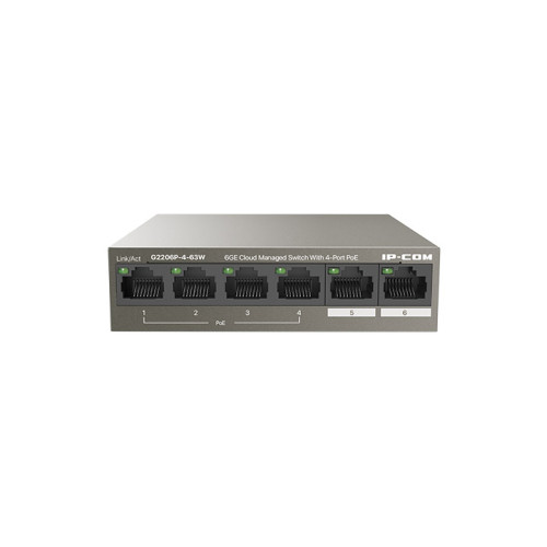 6 портов Layer 2 PoE суич - G2206P-4-63W