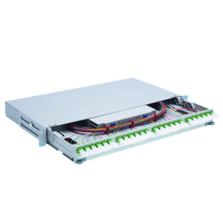 R&M Оптичен пач панел зареден с 12xLC Duplex PC, R819607