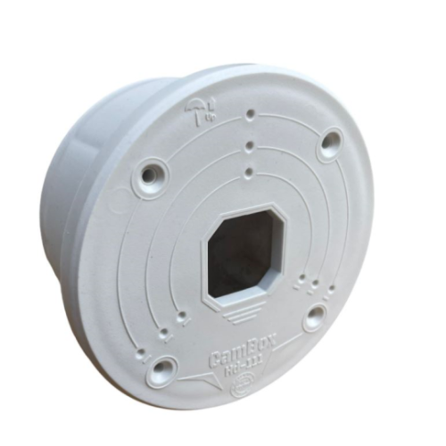 UV защитена кутия за монтаж на камера.Основа Ø113mm , монтажна площ с Ø110m, HD-111 UV защитена кутия за монтаж на камера.Основа Ø113mm , монтажна площ с Ø110m, HD-111