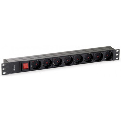19” 1U разклонител AC250V, 16А - 333283 19” 1U разклонител AC250V, 16А - 333283