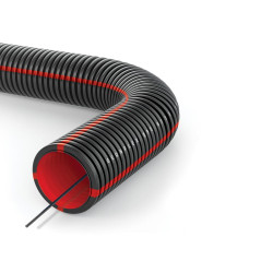 Двуслойна HDPE гофрирана тръба за подземно полагане с кабелен водач Ø110, GEONFLEX L450 Ф110 Двуслойна HDPE гофрирана тръба за подземно полагане с кабелен водач Ø110, GEONFLEX L450 Ф110
